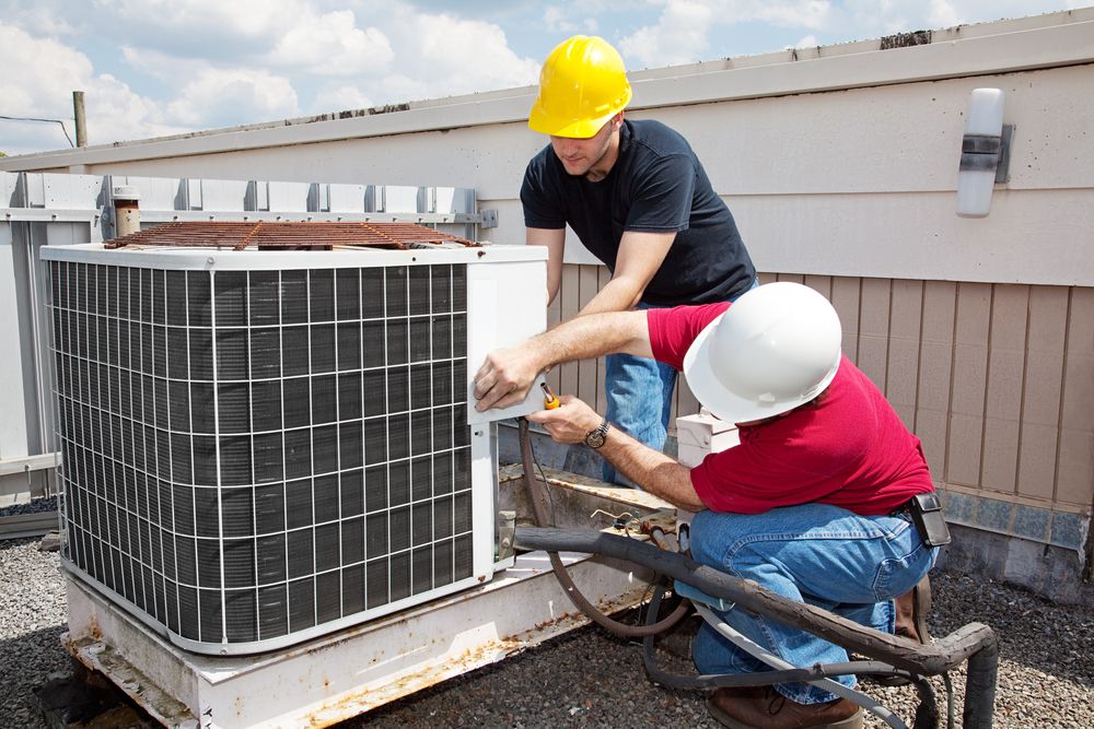 AC Installation by New Evolution heating, cooling and electrical service